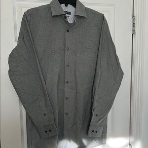 Van Heusen Dark Gray Button Down Shirt